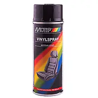 Краска для кожи и винила MOTIP Leather & Vinyl Paint черная аэрозоль 400 мл (04066)