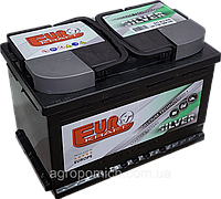 Аккумулятор автомобильный 77Aч EUROKRAFT SILVER (-/+) низкий (Производство Monbat) EN760 278x175x1175