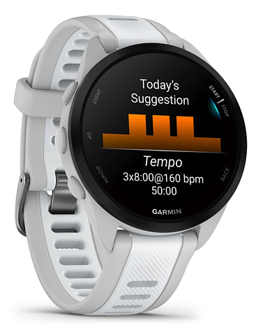 Смарт-годинник Garmin Forerunner 165 Music Whitestone, фото 1