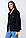 Жіночий піджак із деніму, розмір 46-48, колір чорний, фото 2