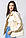 Жіночий піджак із деніму, розмір 46-48, колір молочний, фото 2