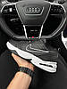 Чоловічі кросівки Nike Air Monarch Black White Взуття Найк Аір Монарх чорні шкіряні демісезон повсякденні, фото 8