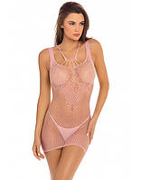 Платье в сетку Absolutist Lace And Net Dress розовое, One Size