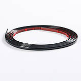 D-образний молдінг 3m*8mm*4mm ЧОРНИЙ (D) SW-00001553, фото 7