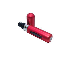 Атомайзер для парфумів з отвором для наповнення 80х16мм на 5мл. Червона матова.