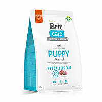 Корм для цуценят усі породи Brit Care Puppy Lamb Mono Protein з м'ясом ягняти та рису, 1 кг