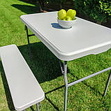 Набір садової мебелі ( стіл+2 лави) SW-00001612, фото 4