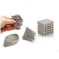 Нєо куб Neo Cube срібло 216 кульок 5 мм| Головоломка нео куб! Корисний