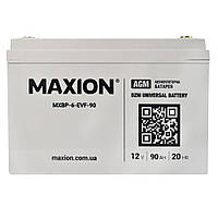 Тяговая аккумуляторная батарея AGM MAXION MXBP 6-EVF-90 (12V, 90Ah)