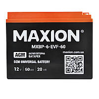 Тяговая аккумуляторная батарея AGM MAXION MXBP 6-EVF-60 (12V, 60Ah)