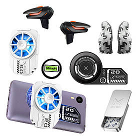 Ігровий комплект MEMO для телефону: пластина VC01, кулер FL-A2 300 мАг, напальчники FS02 тригери R15 REX