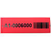 Індикаторна пломба-наклейка 30х100 мм, червона, залишає слід на об'єкті, 500 шт. у рулоні., фото 3