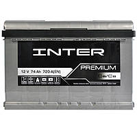 Автомобильный аккумулятор INTER Premium74Ah 720A R+ (L3)