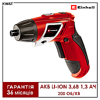 Отвертка аккумуляторная Einhell TC-SD 3,6 Li 200 об мин АКБ Li-ion 3.6В 1.3 А ч LED подсветка