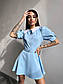 Коротке плаття з сорочковим верхом і білим коміром (р.S., M) 66PL5589Е, фото 6