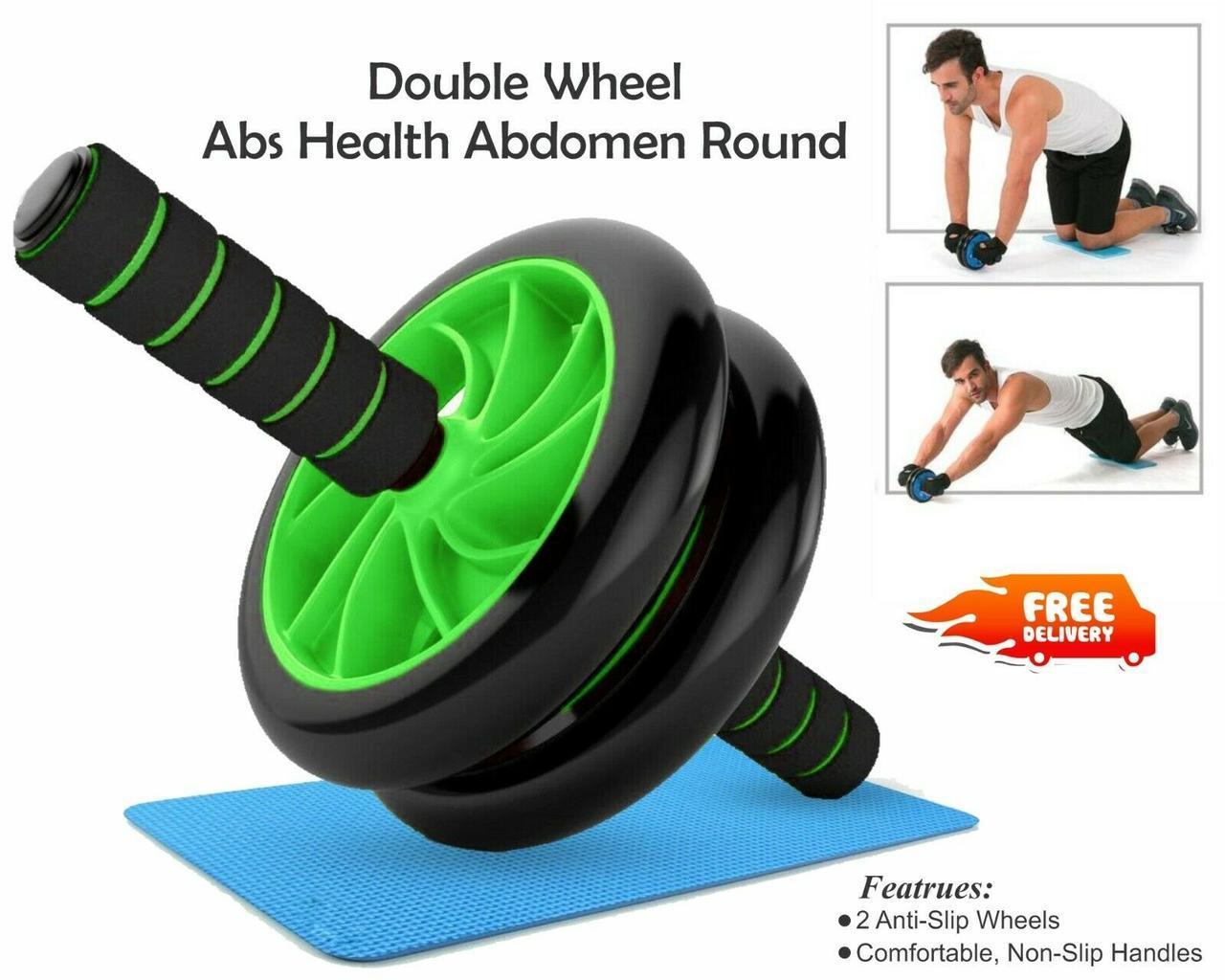 Фитнес колесо Double wheel Abs health abdomen round WM-27, Топовый - фото 5 - id-p2128360179