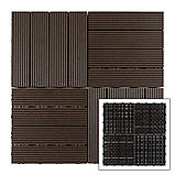 Композитна плитка WPC венге 30*30CM*2СM (D) SW-00001709, фото 7
