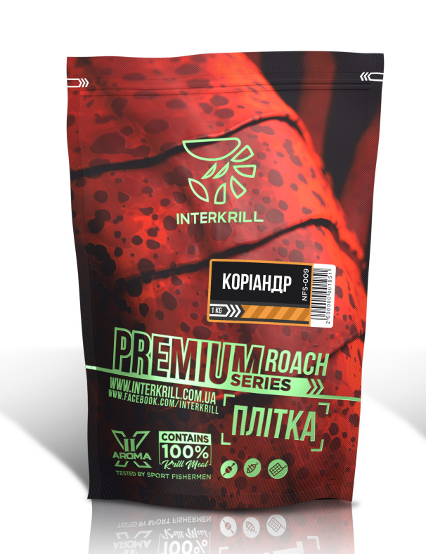 Прикормка Interkrill Premium Плітка - Коріандр 1кг