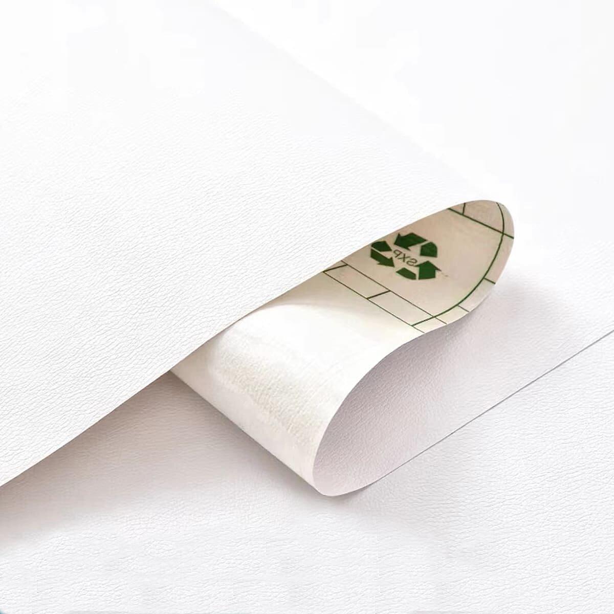 Самоклеюча екошкіра у рулоні 1.37*1m*0.5mm WHITE (D) SW-00001166, фото 1