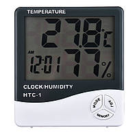 Цифровой термометр часы гигрометр HTC-1, Топовый