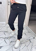 Женские замшевые штаны джоггеры на резинке (р. 42-52) 91SH1072
