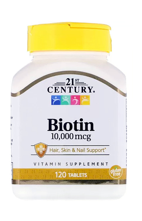 Вітамін В7 Біотин 21st Century Biotin 10000 мкг 120 таб США