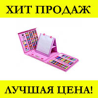 Набор для детского творчества в чемодане из 208 предметов (Розовый), отличный товар