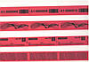 Індикаторна пломба-наклейка 30х100 мм, червона, залишає слід на об'єкті, 500 шт. у рулоні., фото 7