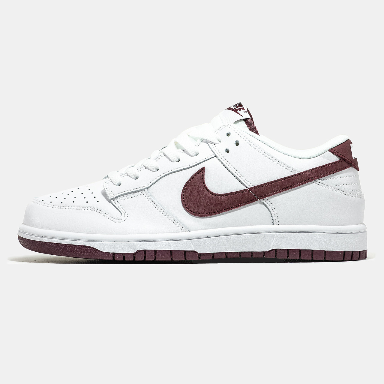 Чоловічі Кросівки Nike SB Dunk White Bordo / Найк СБ Данк