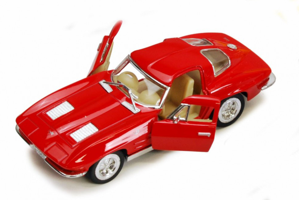 Дитяча колекційна машинка Corvette "Sting Rey" KT 5358 W інерційна  Red