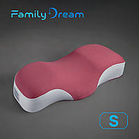 Дитяча ортопедична подушка для сну  Family Dream S (зріст користувача 135-145 см) Вік 10 -13 років теракотовий