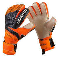 Перчатки для вратаря с защитой пальцев Latex Foam REUSCH оранжевые GG-LFR, 7: Gsport