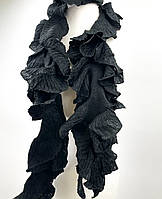Шарф в'язаний Вів'єн (чорний)