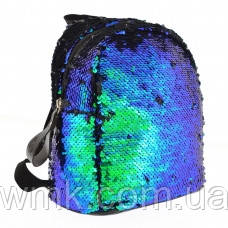 Рюкзак молодіжний GS-02 Green Sequins з паєтками