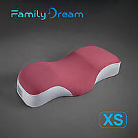 Дитяча ортопедична подушка для сну Family Dream розмір XS (зріст 125-135 см) Вік 7-10 років теракотовий
