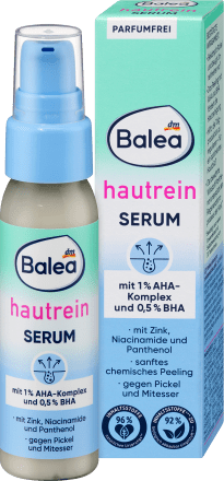 Balea Hautrein Serum сироватка-пілінг для проблемної шкіри з AHA і BHA кислотами 30 мл
