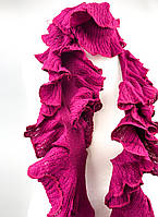 Шарф в'язаний Вів'єн (малиновий)