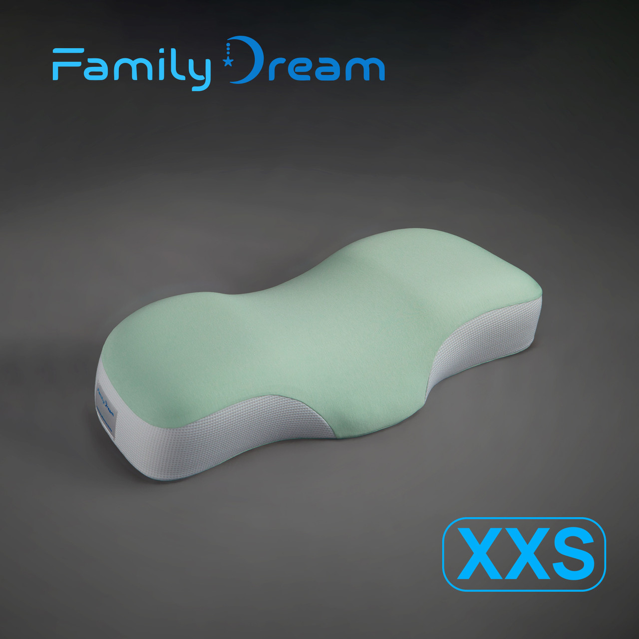 Дитяча ортопедична подушка для сну Family Dream XXS (зріст 110-125 см) Вік 3 - 7 років м'ята