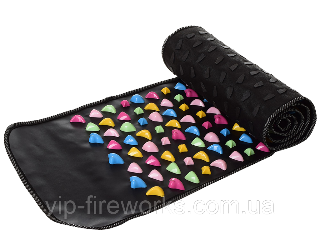 Килимок масажний ортопедичний Масажний килимок з різнобарвним камінням 70*35см