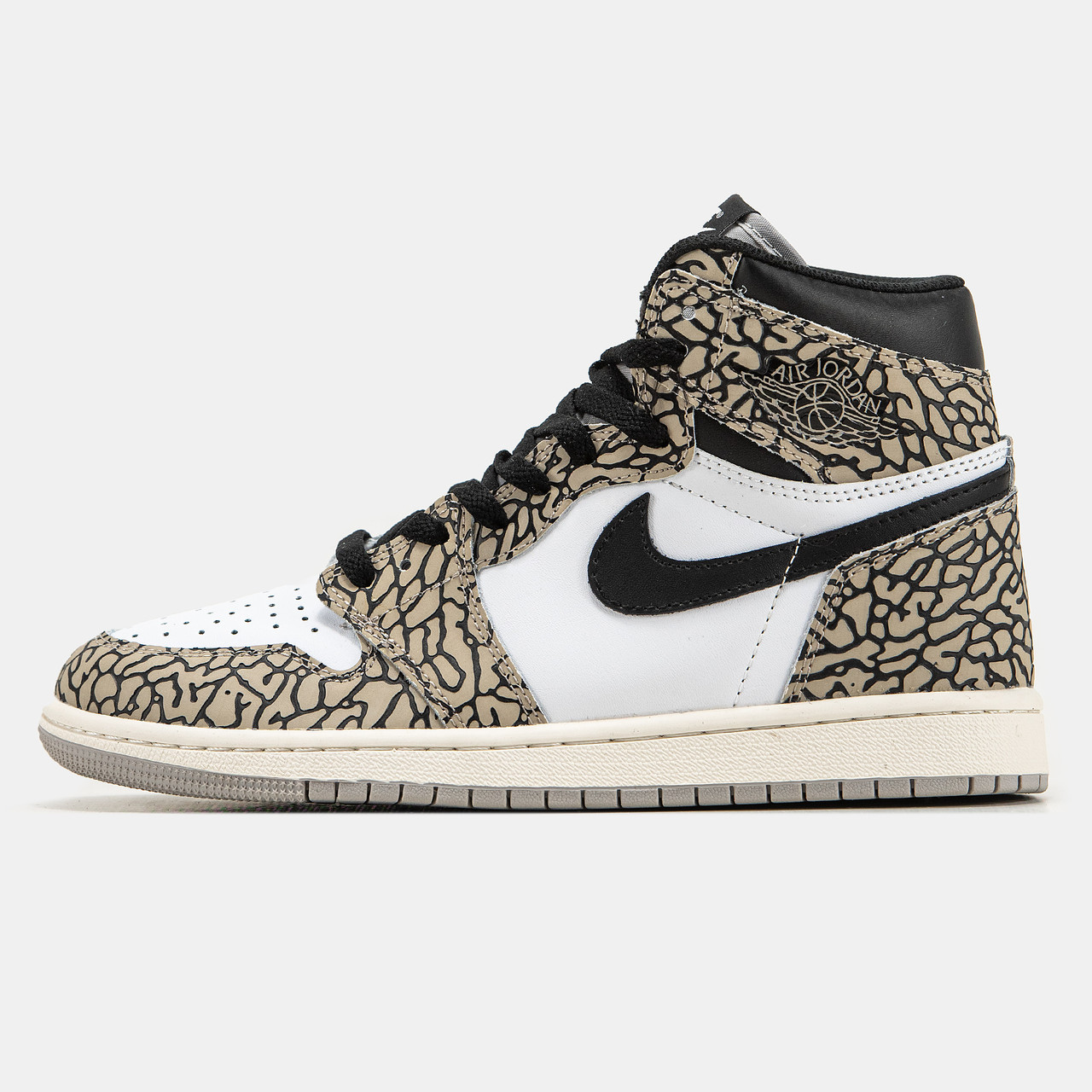 Кросівки Nike Air Jordan Retro 1 High White Cement / Найк Аїр Джордан Ретро 1 Цемент Високі