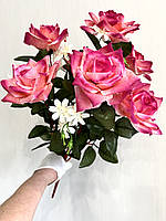 Искусственная роза . Букет искусственных роз ( 60 см )