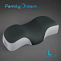 Ортопедична подушка для сну Family Dream розмір L (clothing: M - L) темна олива