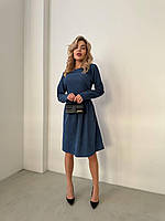 Сукня жіноча із мікровельвета з карманами (Норма), фото 10