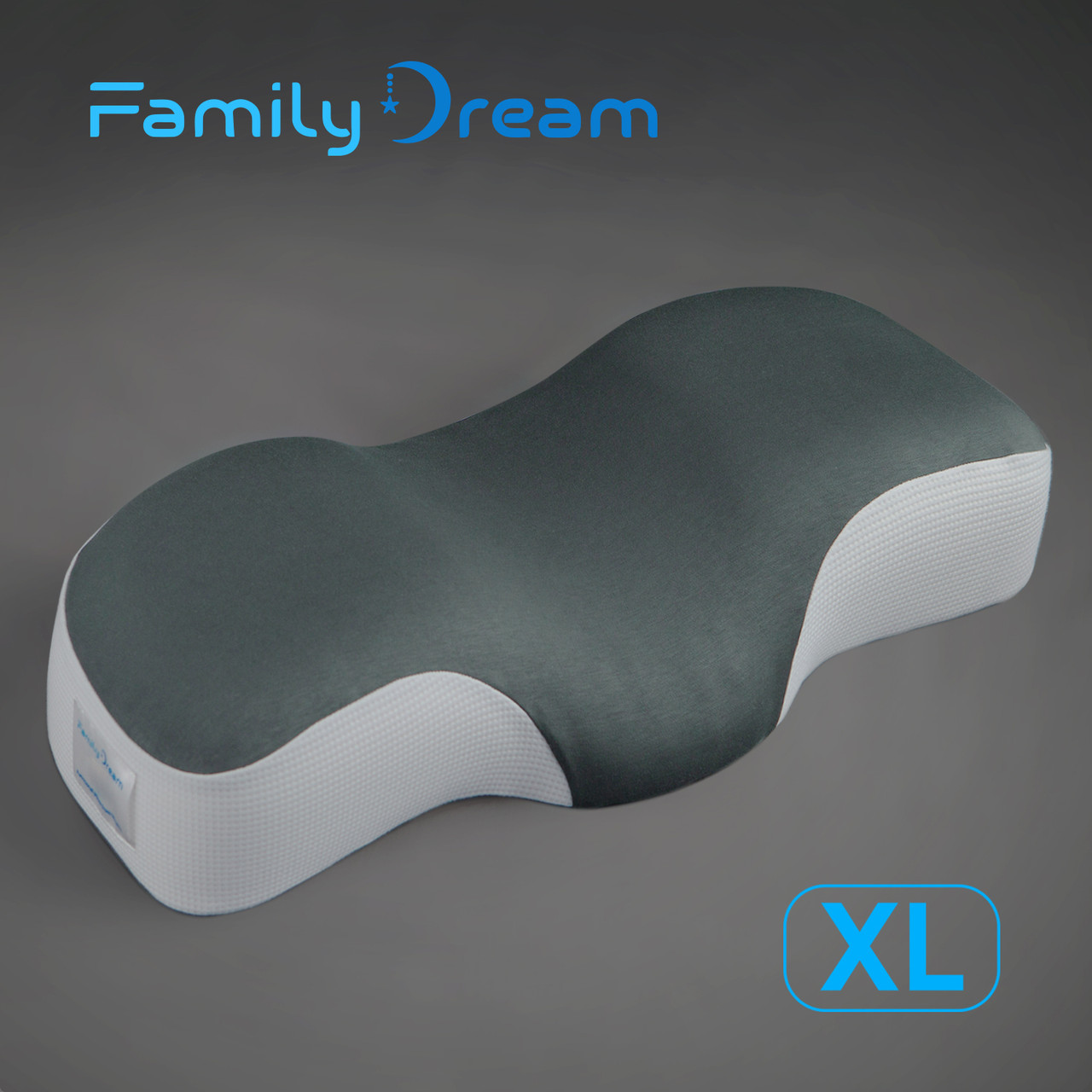 Ортопедична подушка для сну Family Dream розмір XL (clothing: XL - XXXL) темна олива