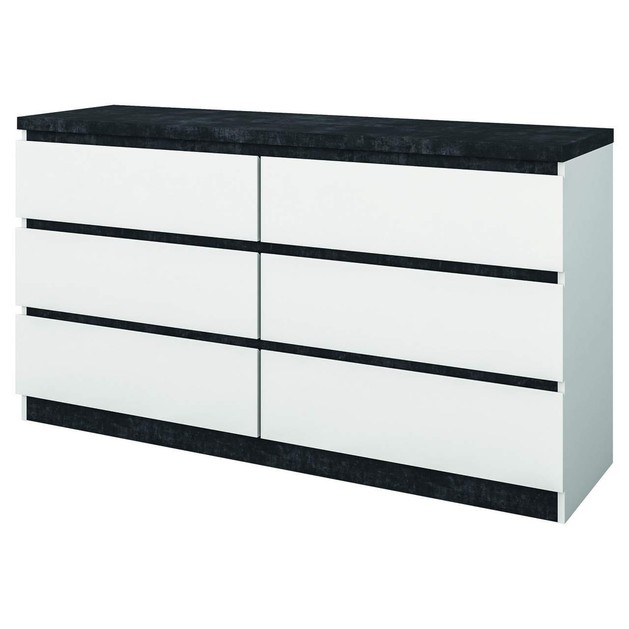 Вместительный современный комод 6 ящиков для белья, одежды в спальню ...