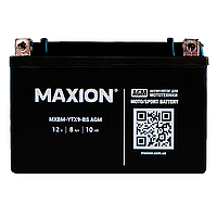 Мото аккумулятор AGM YTX 9-BS MAXION (12V, 8A), сухозаряженный