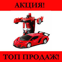 Машинка Трансформер Lamborghini Robot Car Size 1:18 Красная с пультом, Топовый
