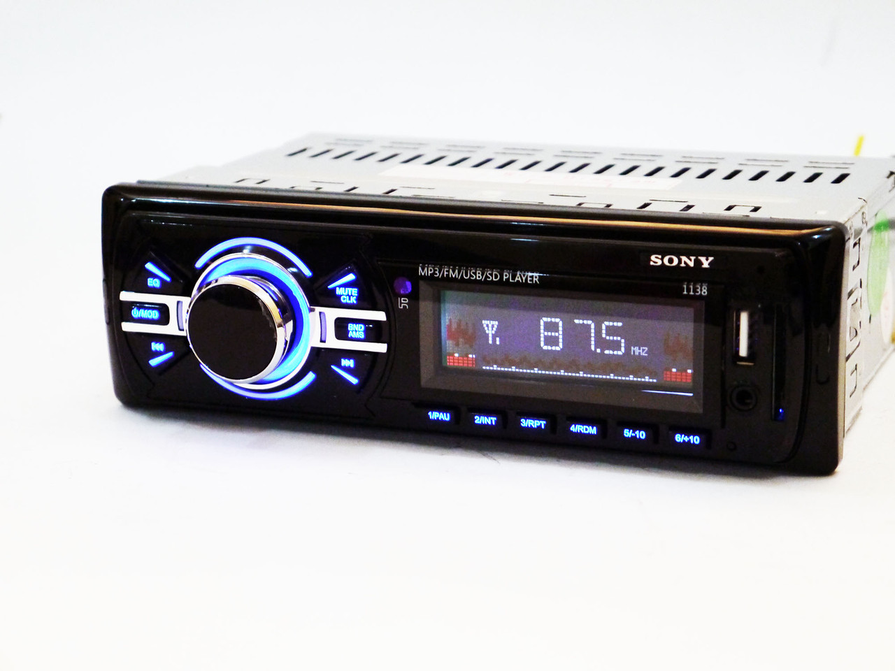 Автомагнітола 1138 ISO — MP3+Usb+Sd+Fm+Aux+ пульт (4x50W)