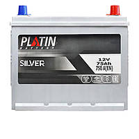 Автоаккумулятор PLATIN Silver Asia SMF75Ah 750A R+ (N50)н.к.
