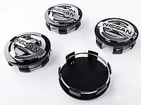 Ковпачок заглушка Nissan чорні на литі диски ( 60 - 57 )
